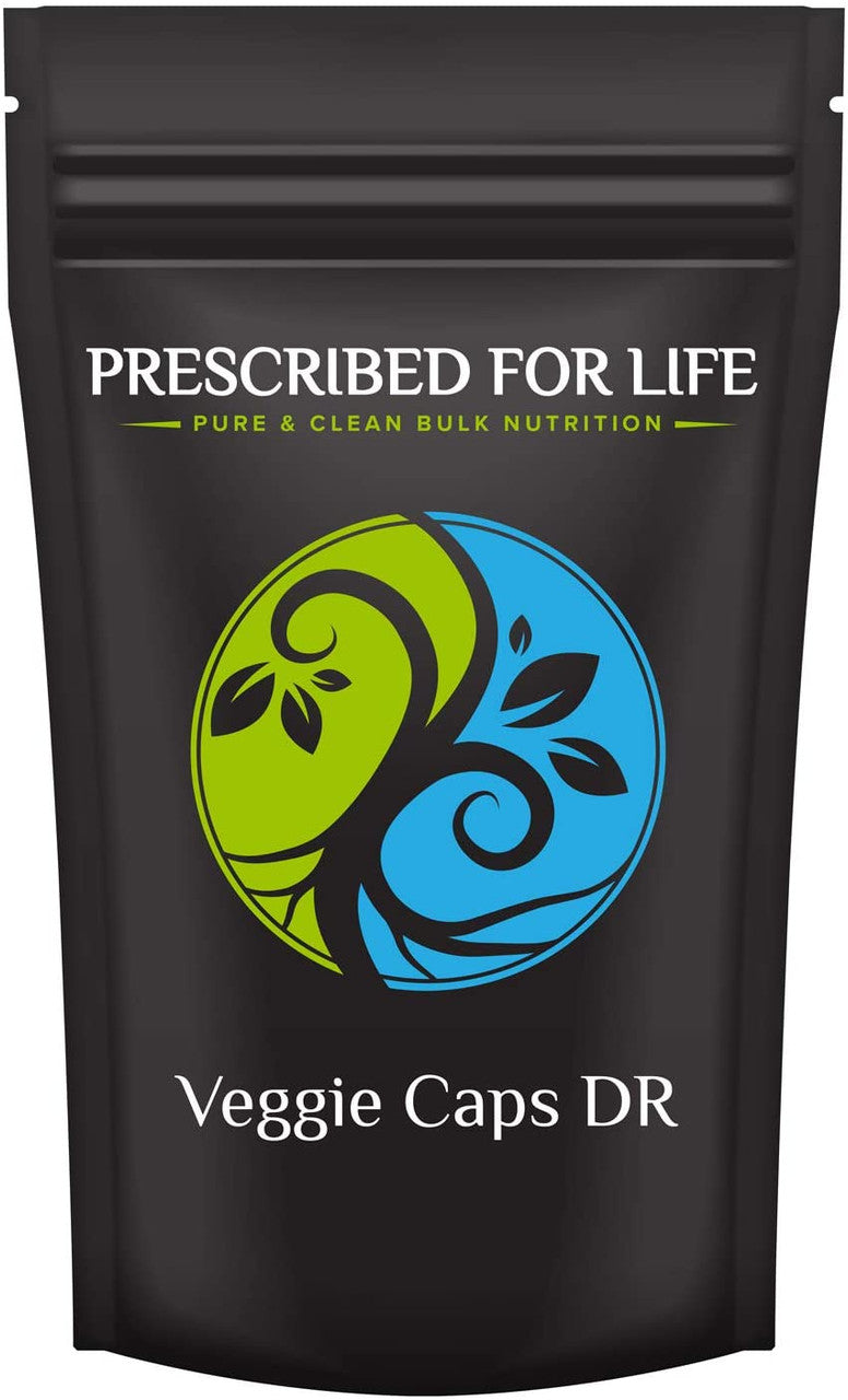 Veggie Caps DR - 100% Vegetarian Capsules - Size "00" Bulk Clear Empty Delayed-Release Vcaps(R)