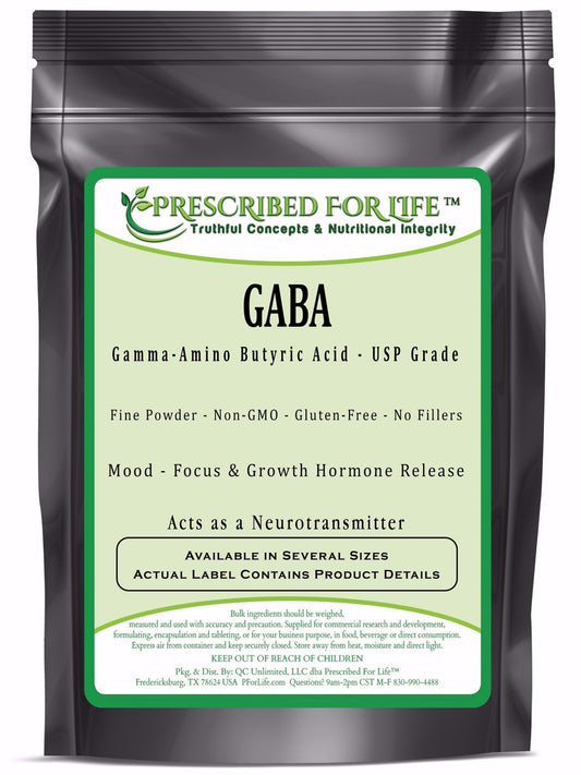 GABA - Gamma-Amino Butyric Acid - 99%+ Purity - Fine Powder