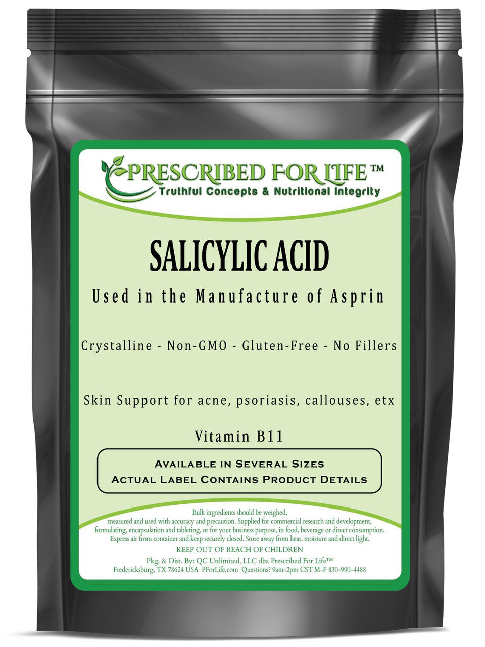 Salicylic Acid - Vitamin B11 Powder - Used in Common Pain Relievers