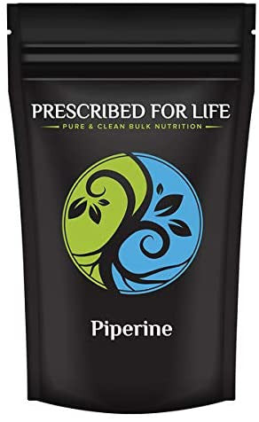 Prescribed for Life Piperine Black Pepper Extract Powder - Enhance Bioavailability - 95% Piperine Extract